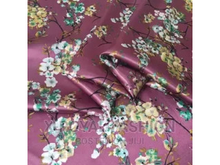 Nice and Beautiful Coloured Silk Fabric Sold Per Yard.