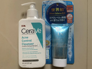 Cerave Acne Control Cleaner / Biore UV