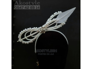 White Fascinator