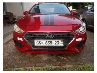 Red Hyundai Accent