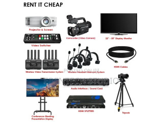 Media Equipment for Rent Live Streaming Video