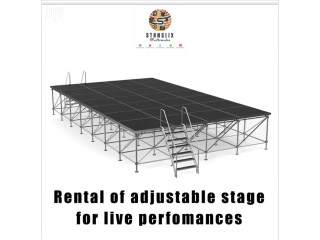 Rent Adjustable Stage for Events and Live Performances