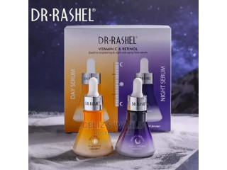 Dr Rashel Vitamin C Day Serum and Retinol Night Face Serum.