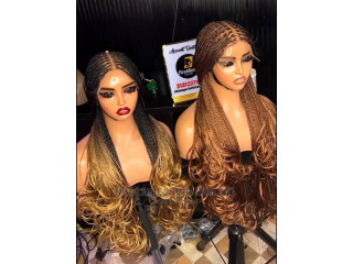 Human Hair Closure French Curlys Wigs Caps
