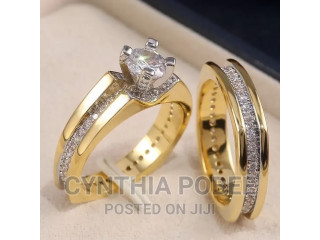 2pcs Set Female Wedding/Promise Ring