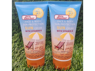 Skin Doctor Face and Body Sun Cream With Vit E. SPF 60.