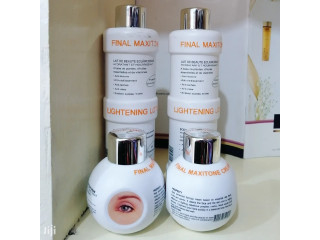 Final Maxitone Lightening Lotion and Face Cream.