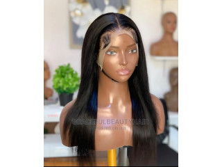 18 Inches Peruvian Remy Silky Straight Frontal Wig