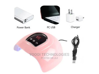 Pink UV Led Nail Lamp for Home or a Salon Use