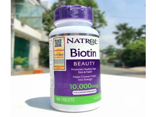 Natrol Biotin 10,000mcg (100 Tabs)For Hair Beard Growth