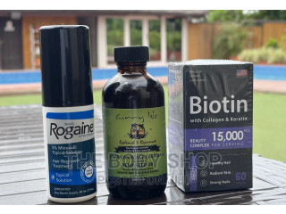 Receding Hairline Treatment Pack - Rogaine + Biotin + Castor
