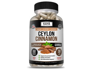 True Organic Ceylon Cinnamon Caps 1200mg Blood Sugar Sup