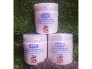 Eden Extra Whitening Apricot Face and Body Scrub.