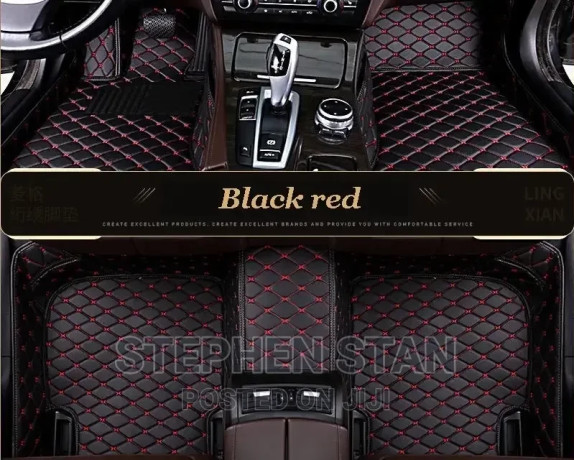 4d-high-quality-brown-luxury-leather-car-floor-mat-carpet-big-2