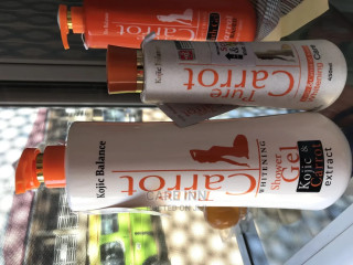 Pure Carrot Lotion and Shower Gel With Kojic