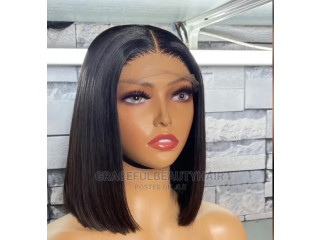 10 Inches Russian Straight Double Drawn Wig Cap