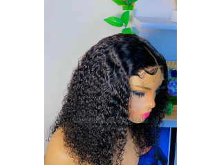 14 Inches Carribean Wet Curls Closure Wig Cap
