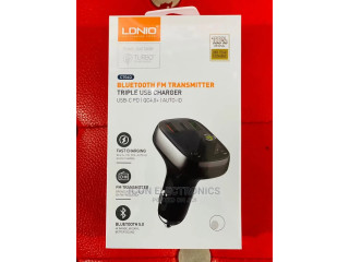LDNIO Car Fast Charger With FM, Bluetooth