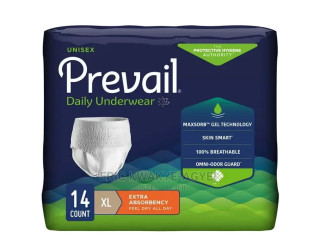 Prevail Underwear, Extra Absorbency, XL, 54"-64", 14 Count,